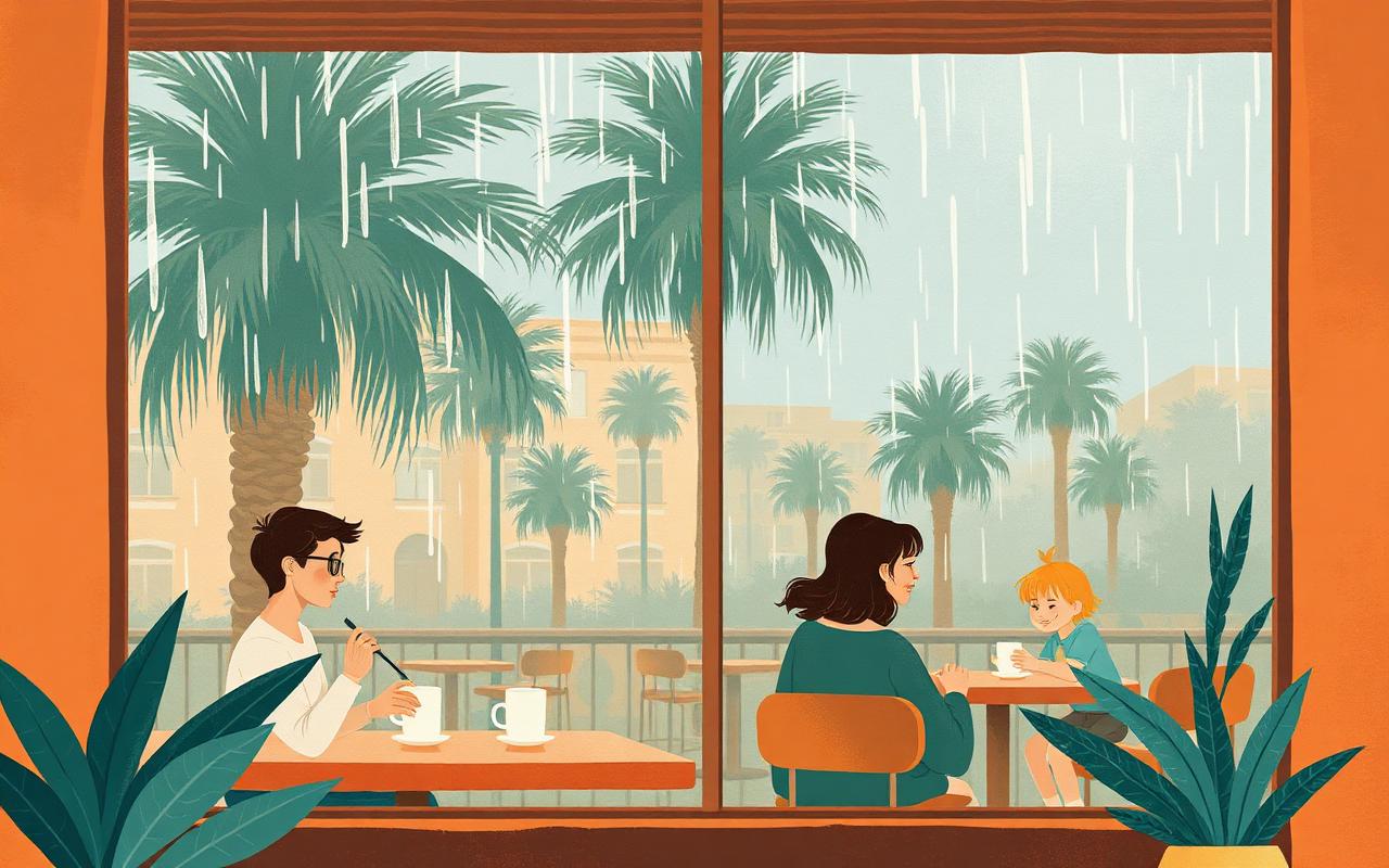 Children laughing inside a tilted illusion room at the Paradox Museum Limassol